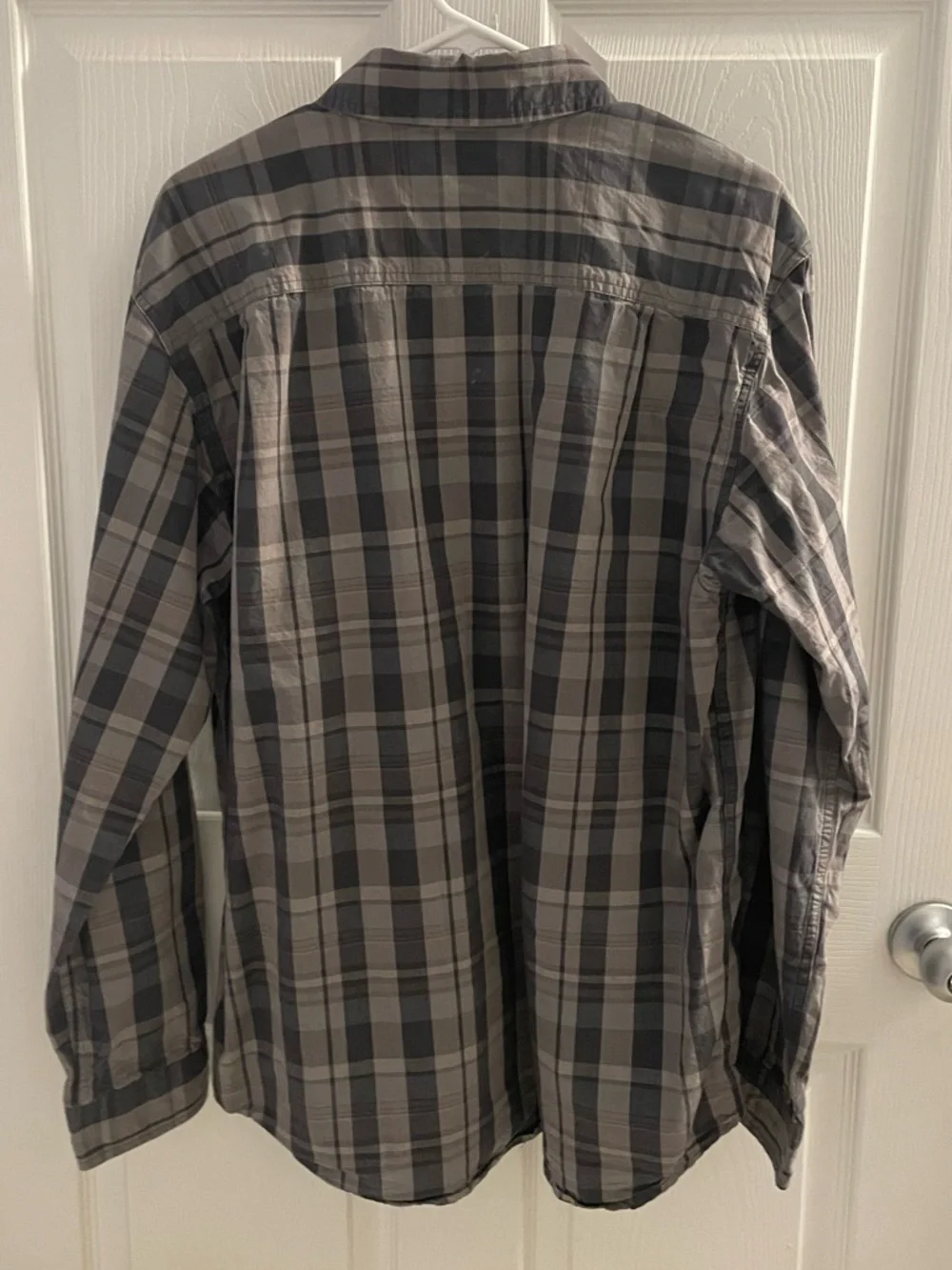 Carhartt Shirt Mens Large Gray Plaid Button Down Long Sleeve Relaxed Fit 104444 - Picture 4 of 4